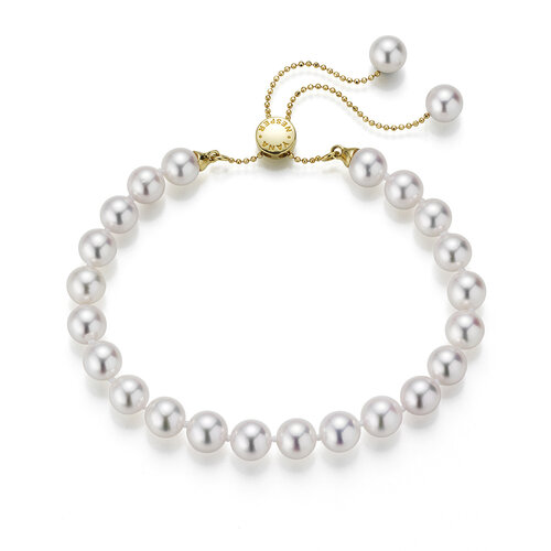 Yana Nesper Transformer armband in geelgoud met Akoya parels Leon Martens Juwelier