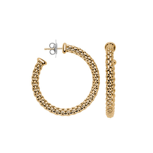 Fope Essentials ooriseraden in geelgoud Leon Martens Juwelier