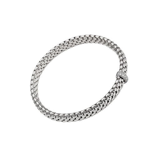 Fope Vendôme armband in witgoud met diamanten Leon Martens Juwelier