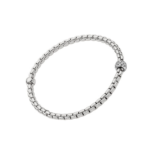 Fope Eka armband in witgoud met diamanten Leon Martens Juwelier