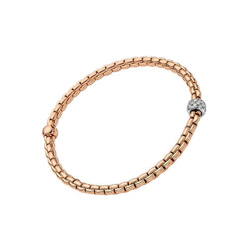 Fope Eka armband in rosé- en witgoud met diamanten Leon Martens Juwelier