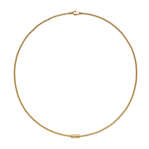 Fope Aria collier in geelgoud met diamant Leon Martens Juwelier