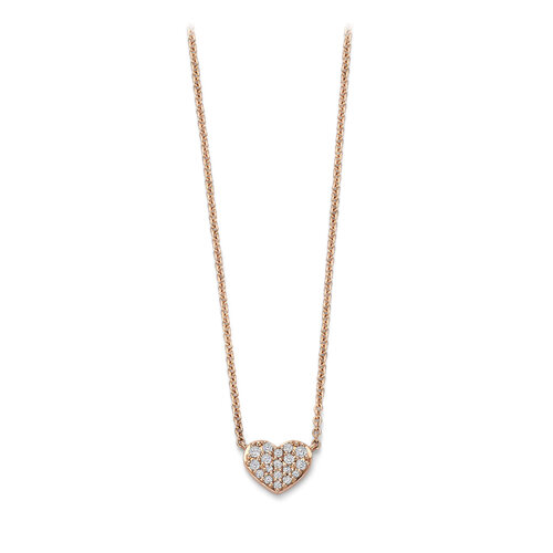 Leon Martens collier in roségoud met diamanten Leon Martens Juwelier