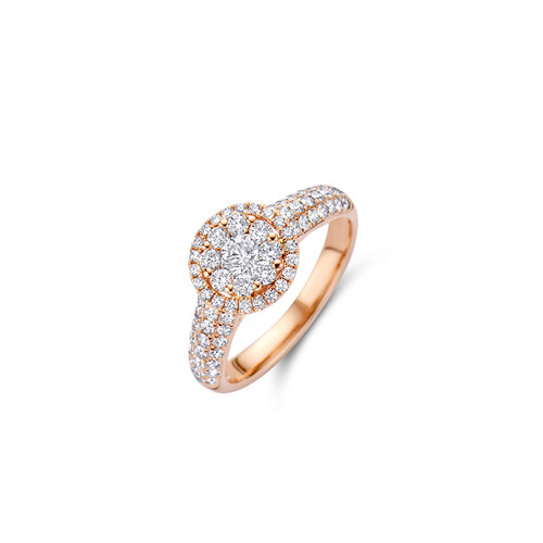 Leon Martens ring in roségoud met diamanten Leon Martens Juwelier