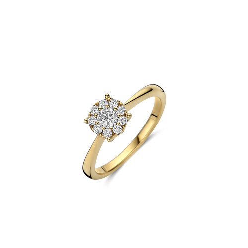 Leon Martens ring in geelgoud met diamanten Leon Martens Juwelier