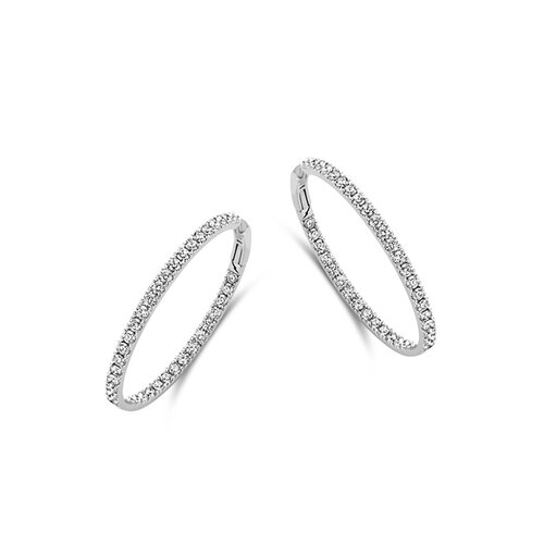 Leon Martens oorsieraden in witgoud met diamanten Leon Martens Juwelier