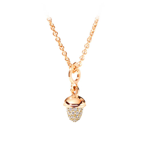 Tamara Comolli Mini Mikado hanger in roségoud met diamanten Leon Martens Juwelier