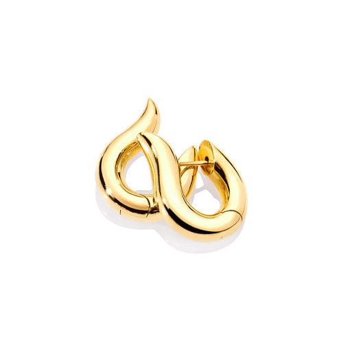 Tamara Comolli Signature Hoop oorsieraden in geelgoud Leon Martens Juwelier