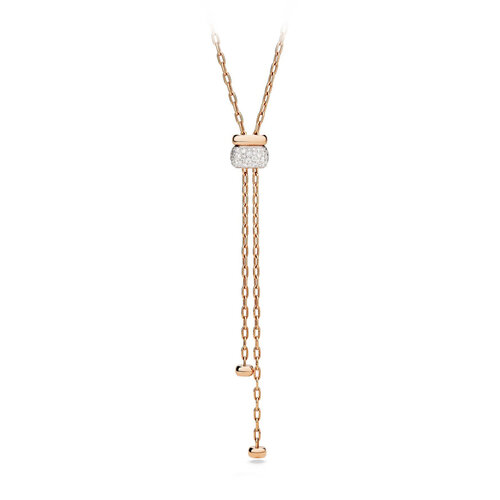 Pomellato Iconica collier in roségoud met diamanten Leon Martens Juwelier