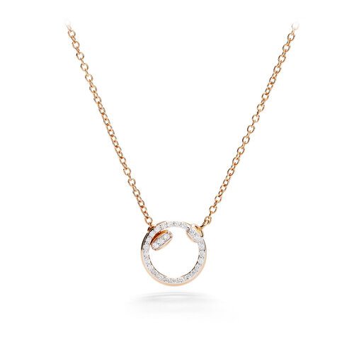 Pomellato Together Mini collier in roségoud met diamanten Leon Martens Juwelier