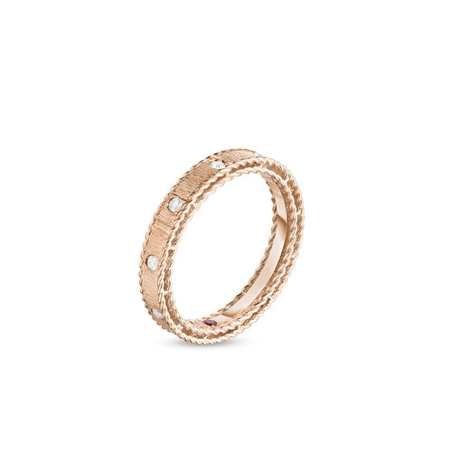 Roberto Coin  Princess ring in roségoud met diamanten Leon Martens Juwelier