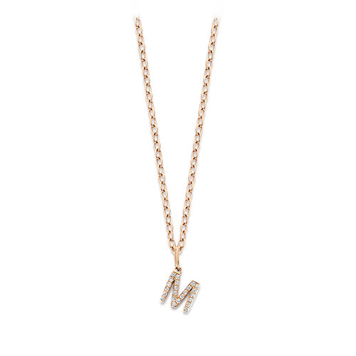 Leon Martens collier met hanger in roségoud met diamanten Leon Martens Juwelier