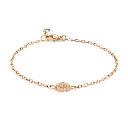 Leon Martens Initials armband in roségoud met diamanten Leon Martens Juwelier