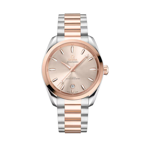 Omega  Seamaster Aqua Terra 150M Co-Axial in staal met roségoud Leon Martens Juwelier