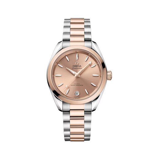 Omega  Seamaster Aqua Terra 150M Co-Axial in staal met roségoud Leon Martens Juwelier