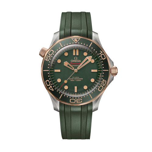 Omega Seamaster Diver 300M Co-Axial in titanium met brons-goudlegering Leon Martens Juwelier