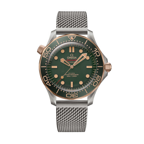 Omega Seamaster Diver 300M Co-Axial in titanium met brons-goudlegering Leon Martens Juwelier