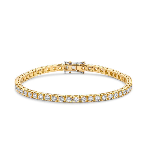 Leon Martens armband in geelgoud met diamanten Leon Martens Juwelier