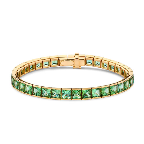 Leon Martens armband in roségoud met groene toermalijn en diamanten Leon Martens Juwelier