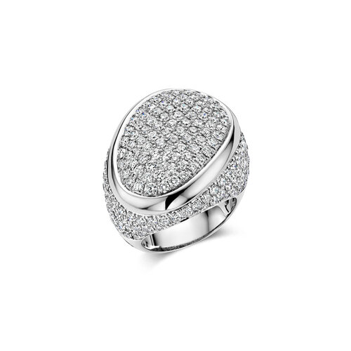 Leon Martens Diamonds ring in witgoud met diamanten Leon Martens Juwelier