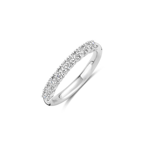 Leon Martens alliance ring in witgoud met diamanten Leon Martens Juwelier