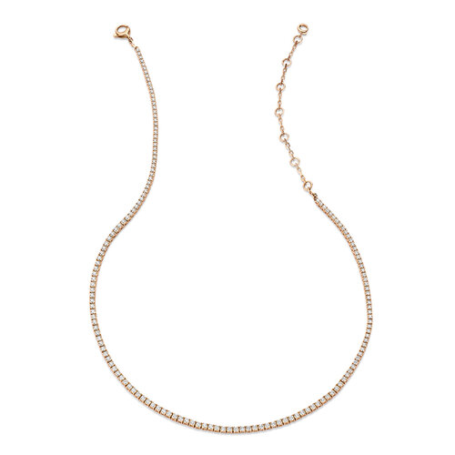 Leon Martens Diamonds collier in roségoud met diamanten Leon Martens Juwelier