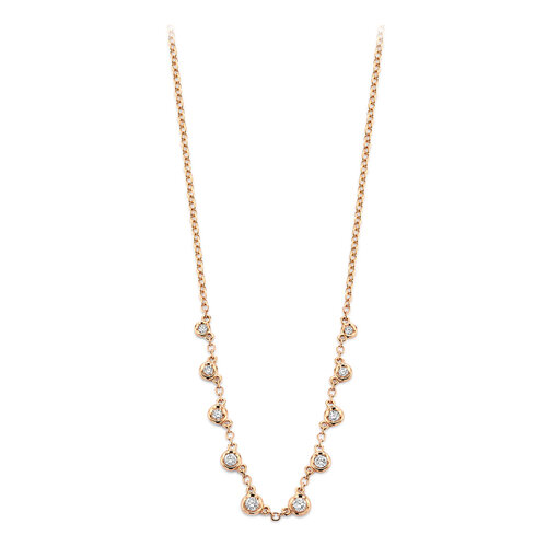 Leon Martens Diamonds collier in roségoud met diamanten Leon Martens Juwelier