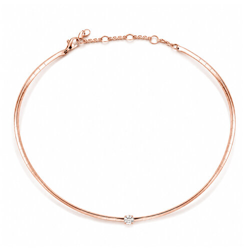 Leon Martens Diamonds choker in roségoud met diamant Leon Martens Juwelier