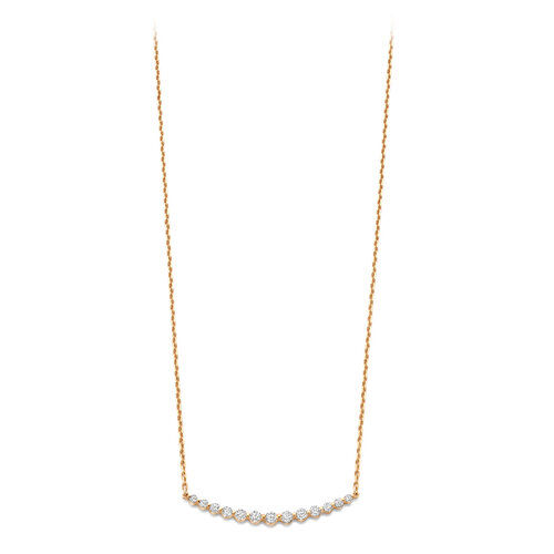 Leon Martens Diamonds collier in roségoud met diamanten Leon Martens Juwelier