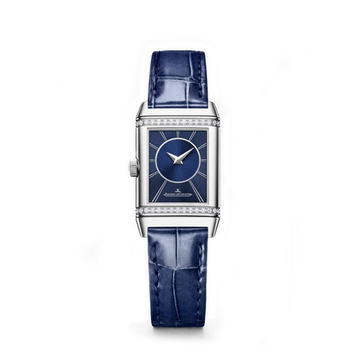 Jaeger-LeCoultre Reverso Classic Duetto in staal met diamanten Leon Martens Juwelier