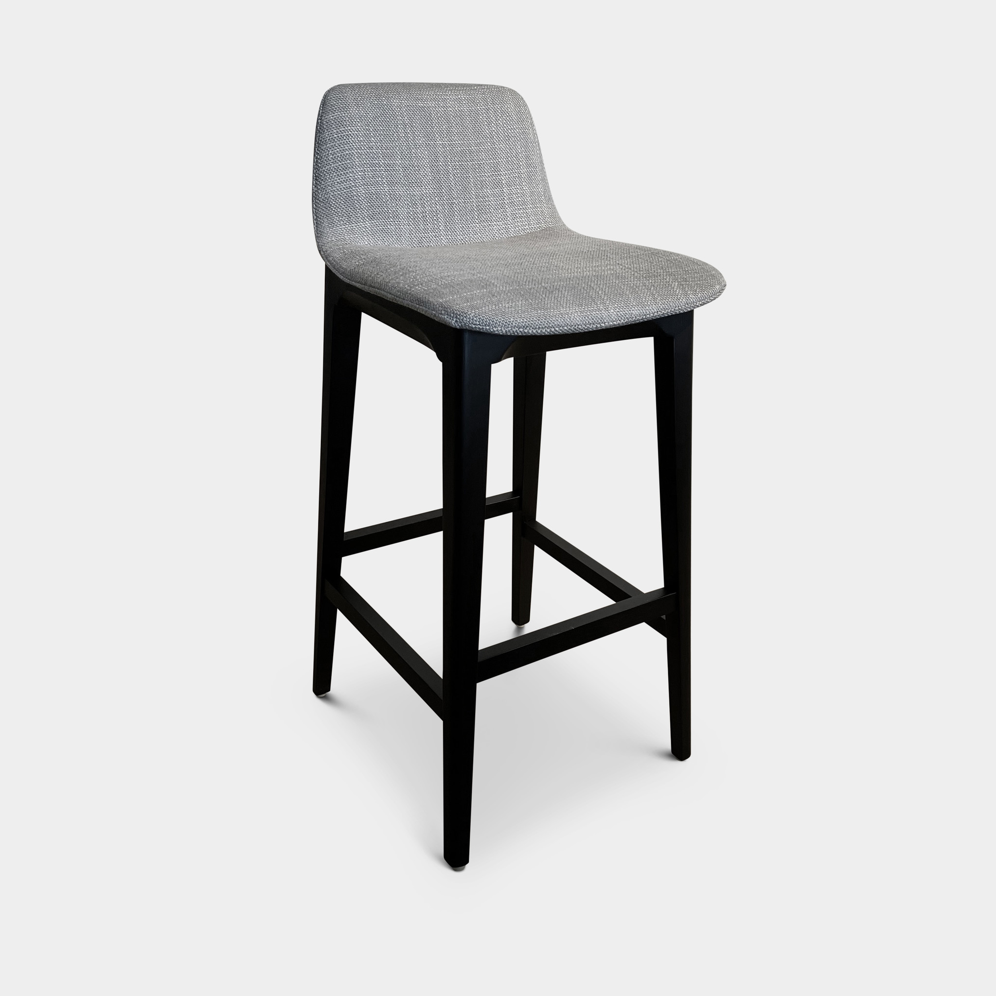 MILANO Bar Chair grey fabric-1