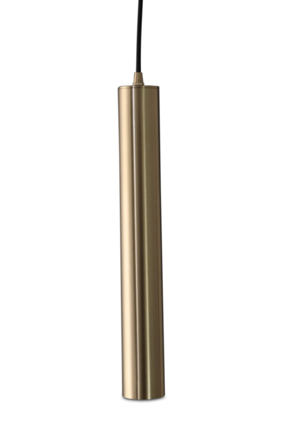 TUBES Pendant light brushed brass finish