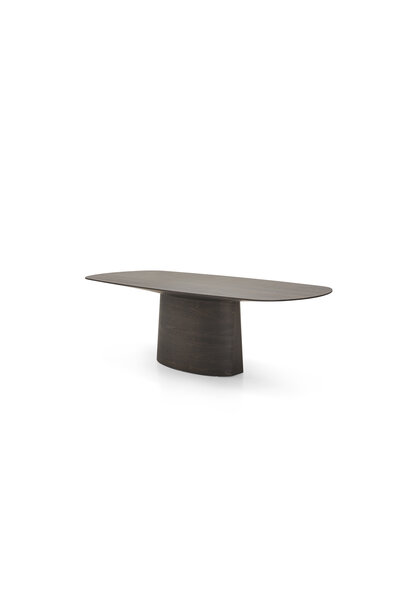 AMALFI rectangular dining table black oak 240cm