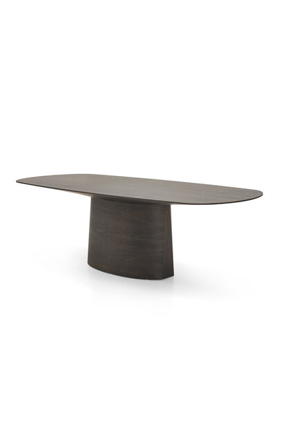 AMALFI rectangular dining table black oak 300cm