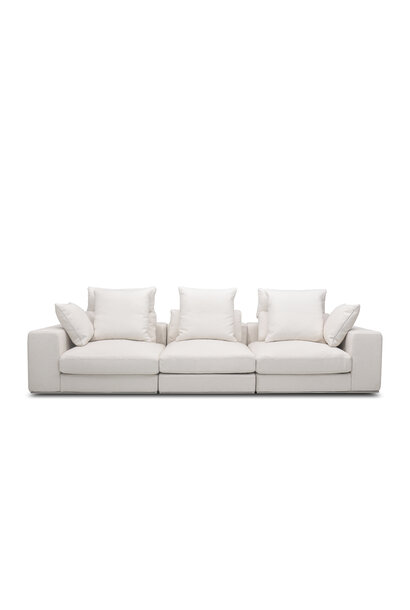 VENICE  Sofa Beige Canvas weave fabric 308cm