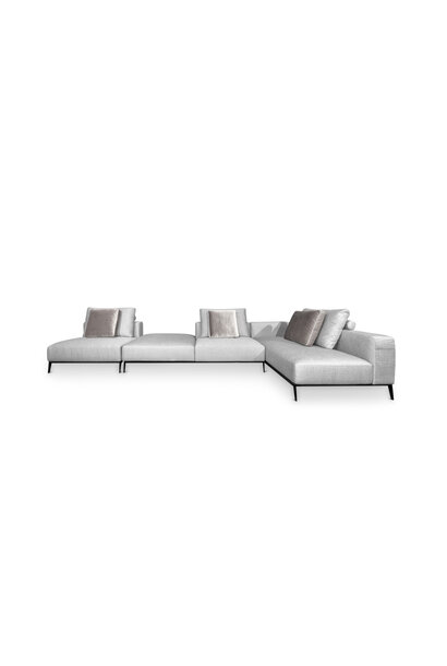 VERONA  Sofa Grey Canvas weave fabric