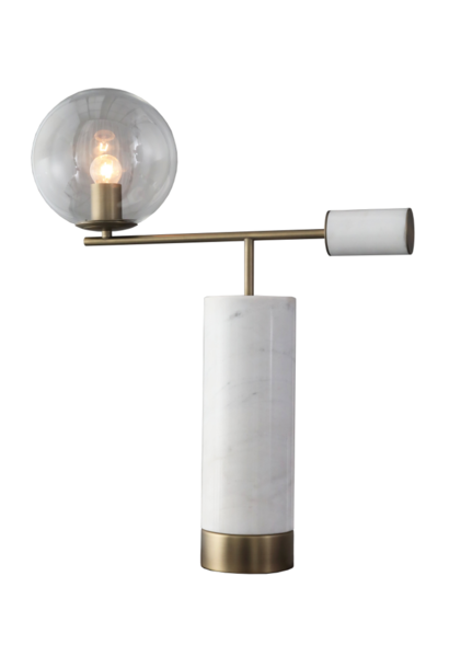 GIORGIA Table Lamp  White marble - bronze