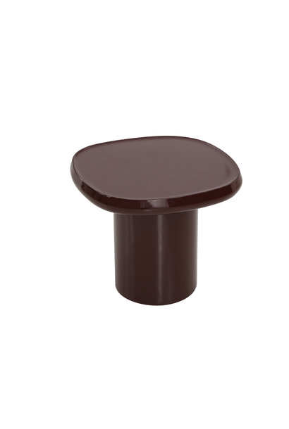 MORGAN End table 47, burgundy glossy