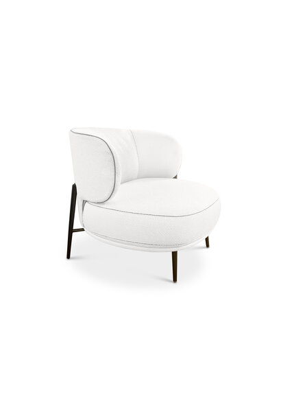 RICARDO Leisure chair white beige