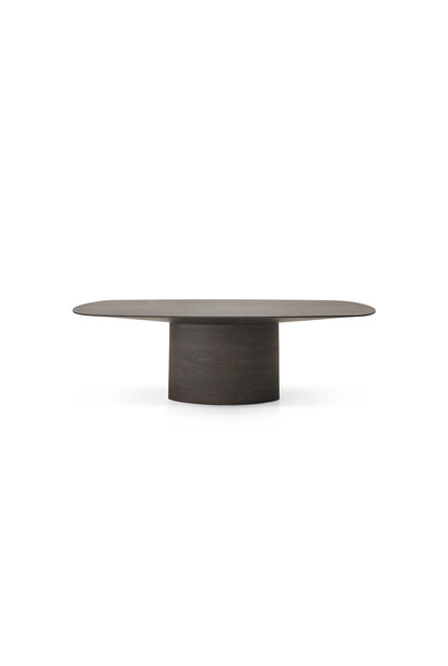 AMALFI rectangular dining table black oak 180cm