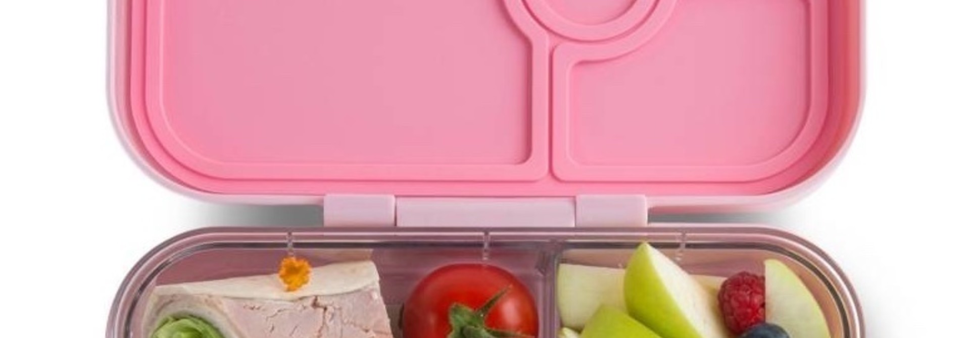 Yumbox Panino - lekvrije Bento box broodtrommel - 4 vakken -  Hollywood roze (lichtroze) / Kite tray