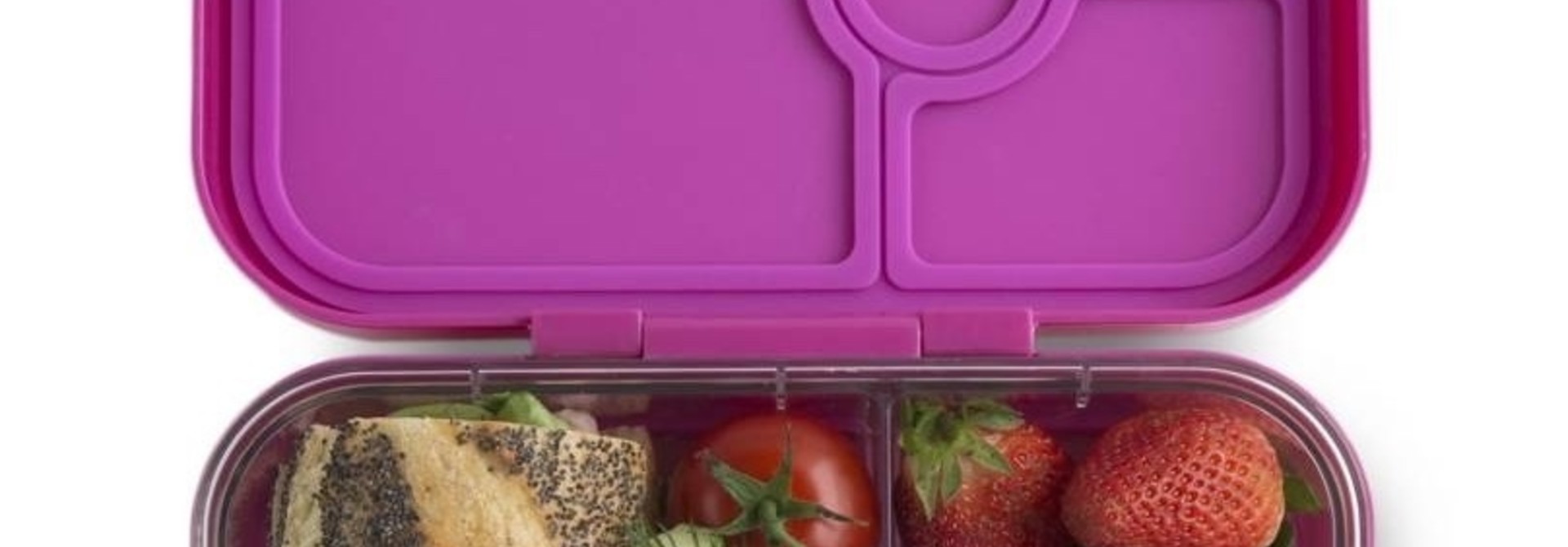 Yumbox Panino - lekvrije Bento box broodtrommel - 4 vakken -  Malibu roze (donkerroze) / California tray