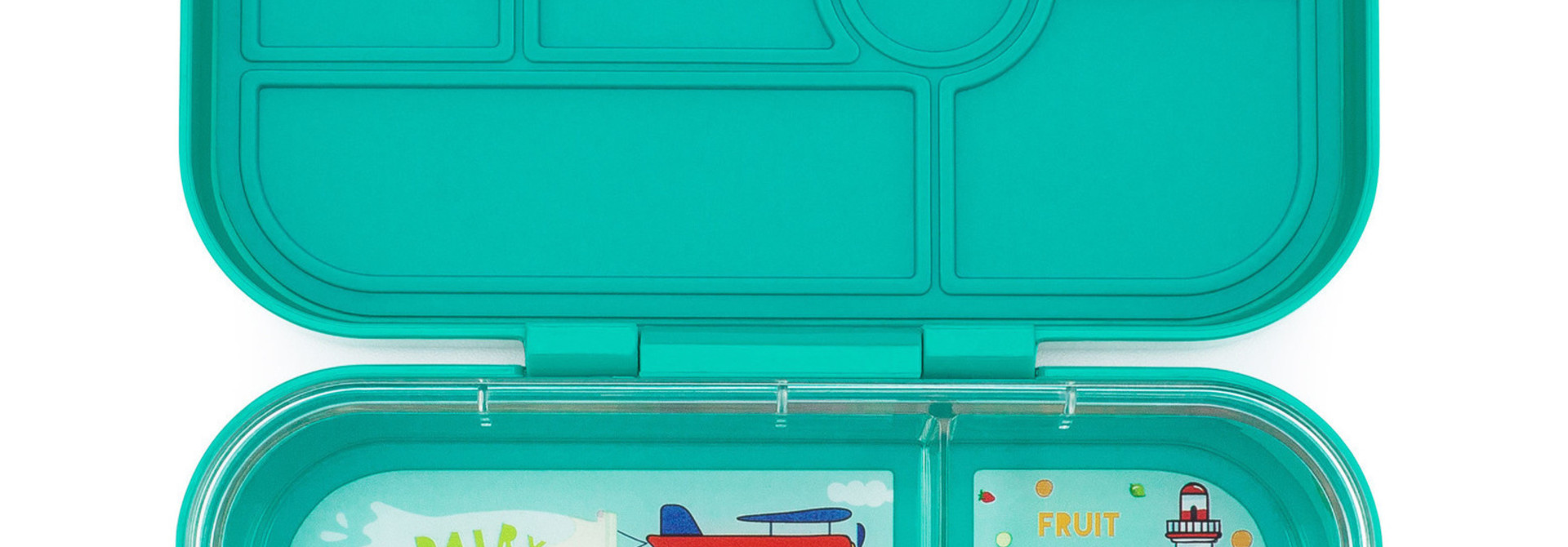 Yumbox Original broodtrommel 6 vakken Kashmir aqua / Explore tray