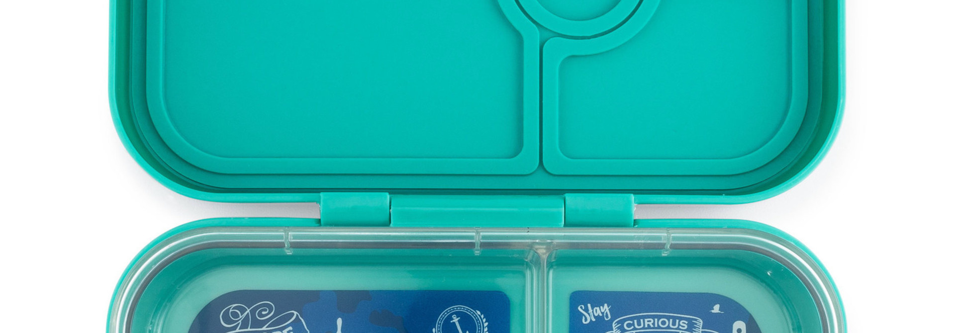 Yumbox Panino - lekvrije Bento box broodtrommel - 4 vakken -  Kashmir aqua / Explore tray