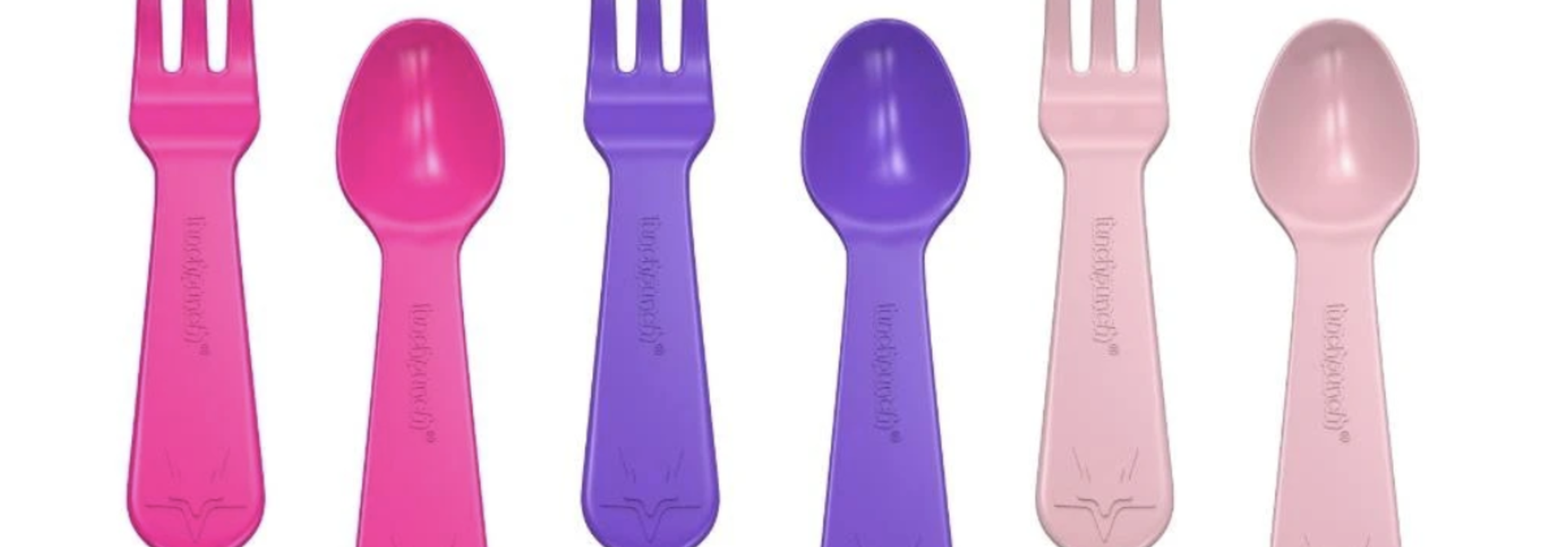Lunch Punch Fork and Spoon - Pink