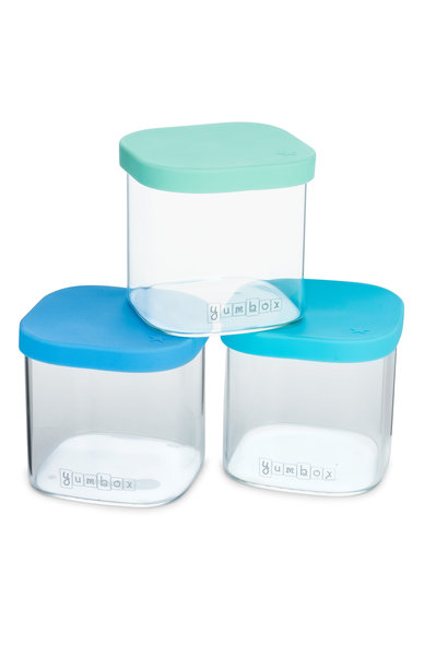 Yumbox Chop Chop Glass Cubes: Vibrant