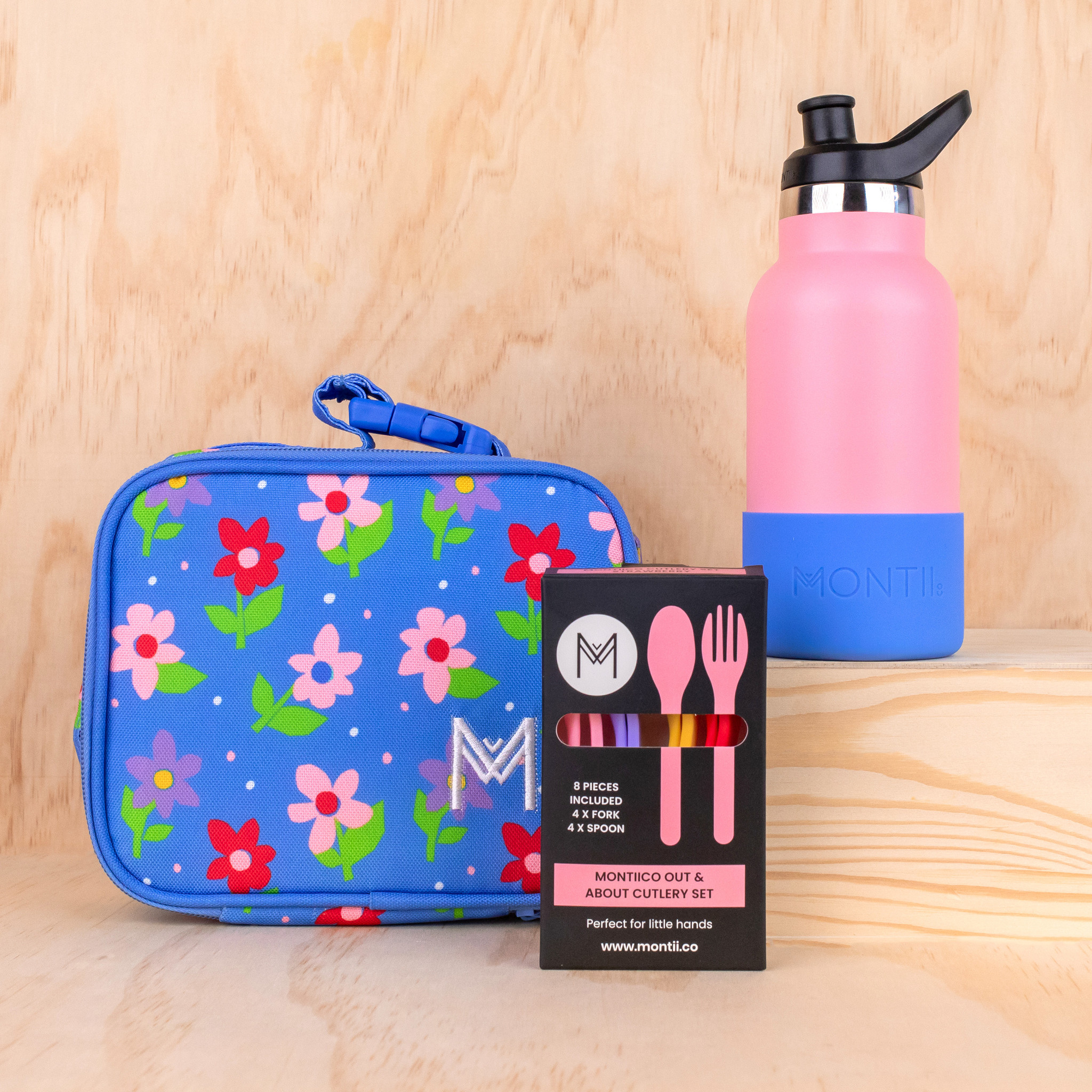 Mega Dishwasher Safe Insulated Drink Bottle 1000ml Strawberry by Montii Co.  – Yum Yum Kids Store