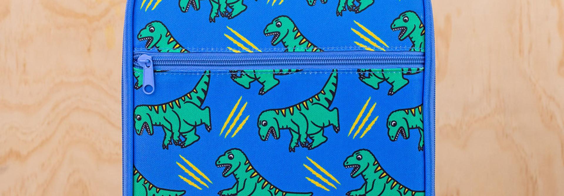 MontiiCo insulated Lunch Bag Large - Dinosaur V3