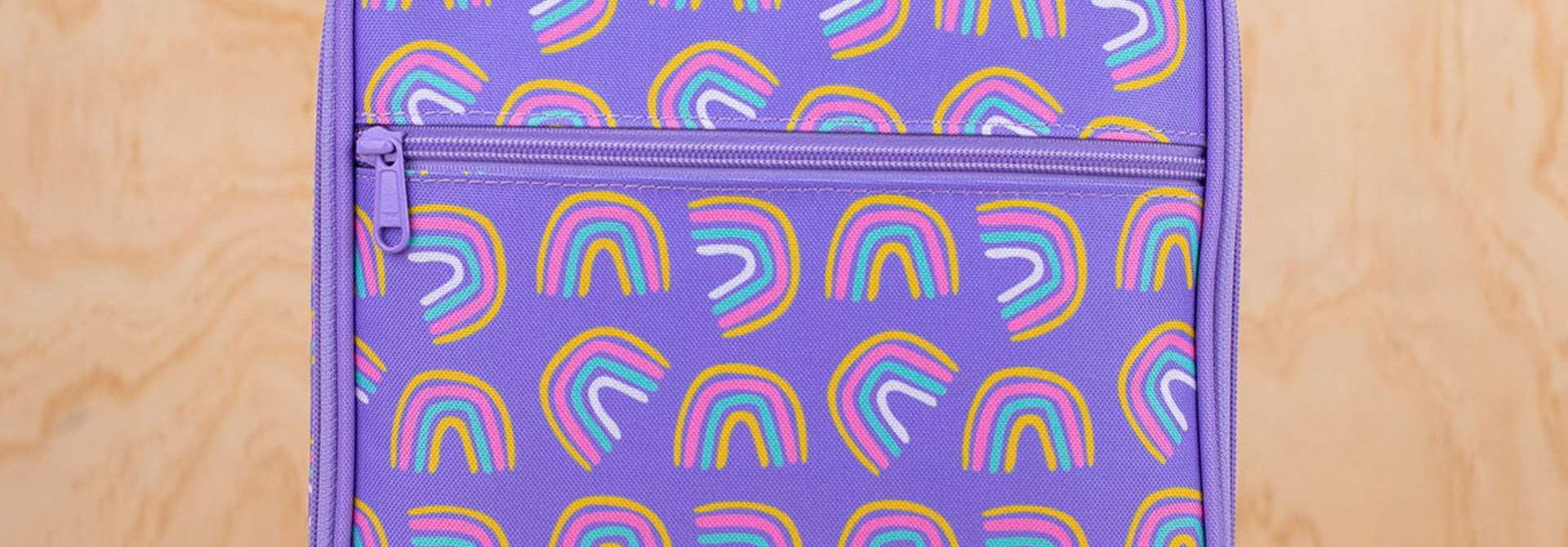 MontiiCo koeltas Large - Regenboog - thermo lunchtas