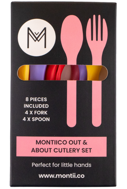 MontiiCo Cutlery Set - Strawberry